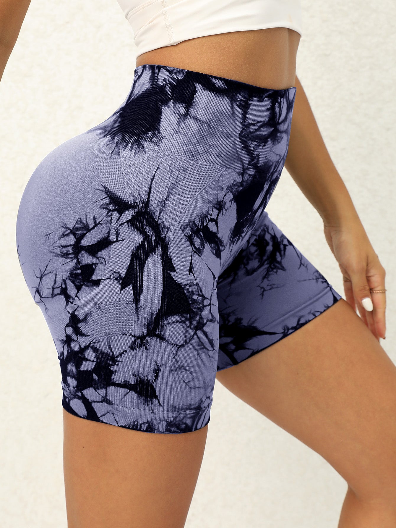 Tie Dye Short Fitness Leggings for Gym/ Yoga